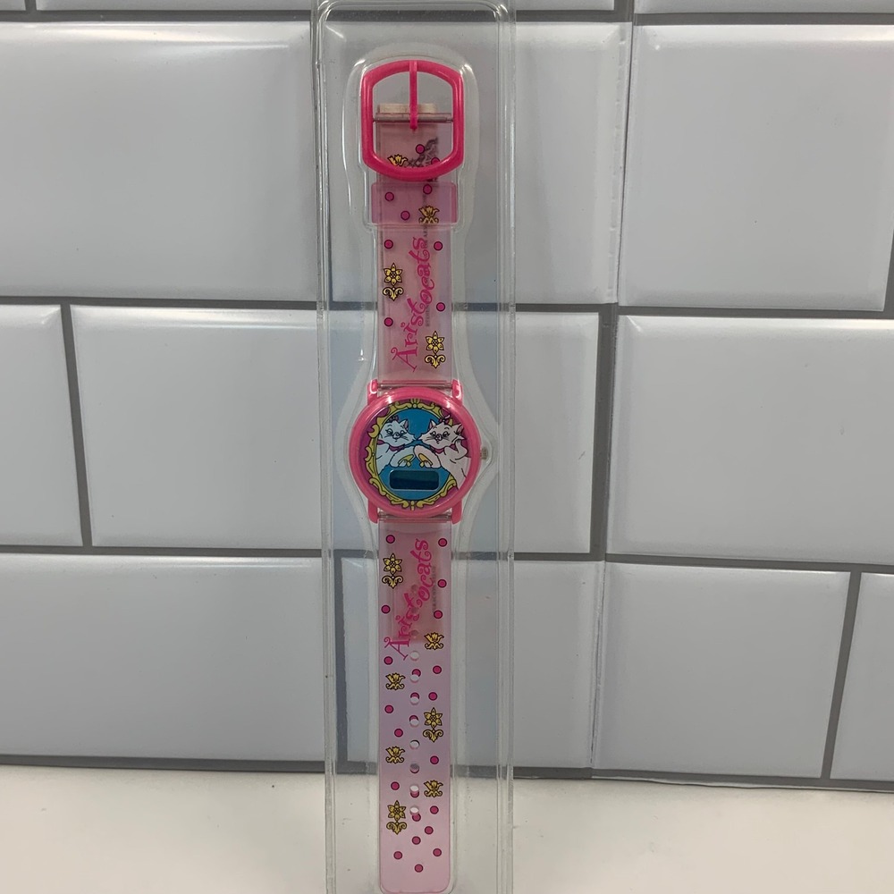 Vintage Fantasma Disney Aristocats Marie Duchess Digital Watch Pink Fantasma New